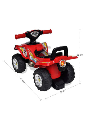 MOON Blaze Quad Bike for Kids - ATV Design for 12 Months+ boys/Girls - Red
