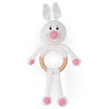 MOON Handcrafted Crochet  Toy with Cuddle Ring -Bunny