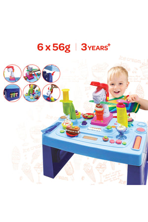MOON Kid's Dough Ice-cream Creativity Table. 6 x 2oz dough pot.