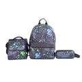 MOON  3 in 1 Kids Backpack  Set   - (17-Inch) Premium Kids School Bag with Lunch Bag & Pencil Case-Black