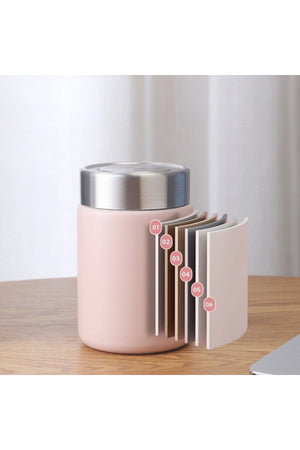 Star Babies - Set of 2 combo,Stainless Steel  food jar with mini flask