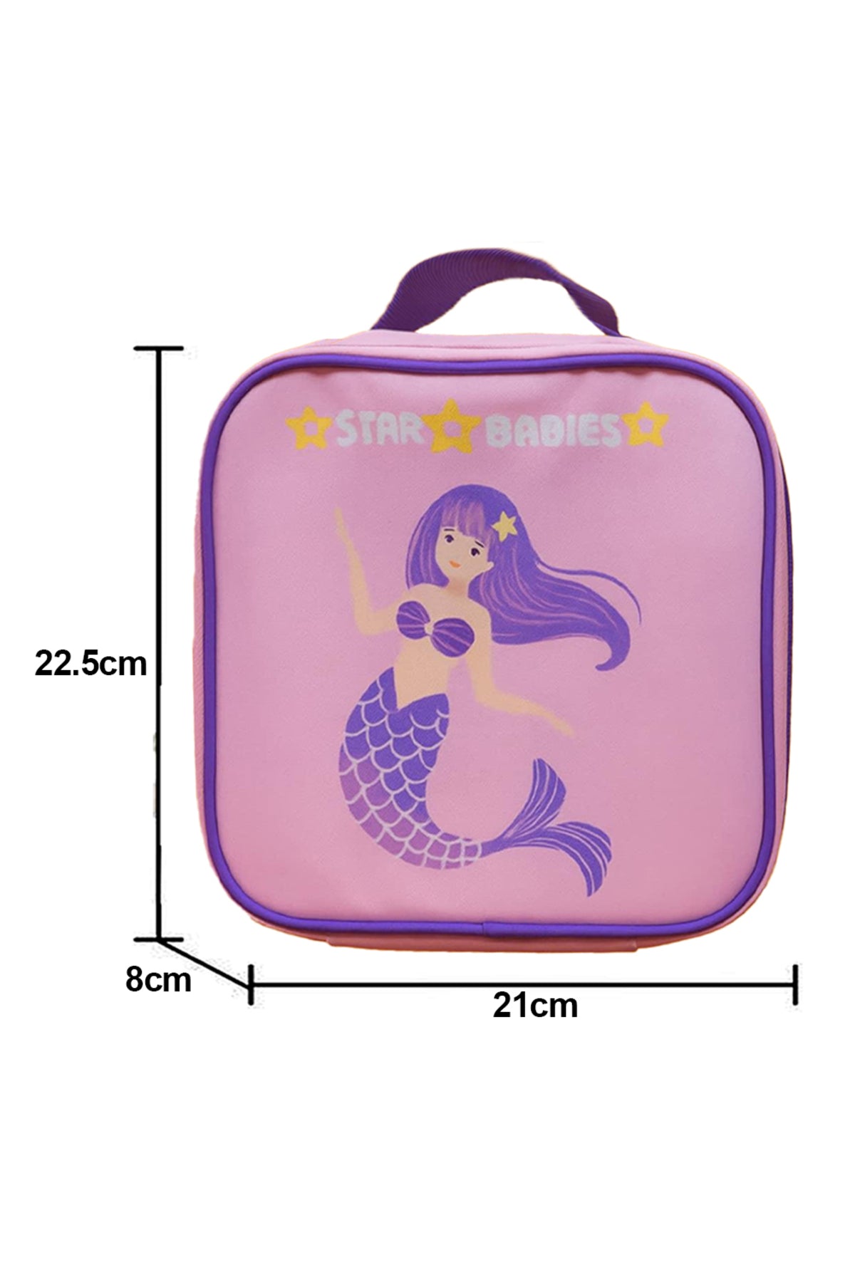 Star Babies - Star Babies Little Mermaid Bento Lunch Box with 4 Compartments, BPA Free, Leak-Proof with insulated Lunch Bag