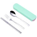 Star Babies - Spoon, Fork & Chopsticks Set - Green