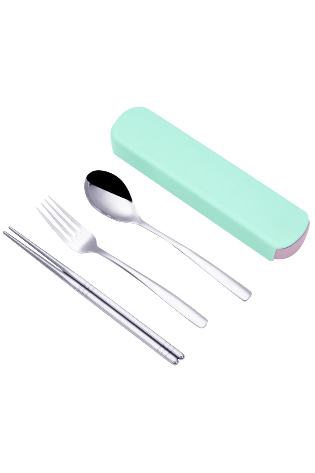 Star Babies - Spoon, Fork & Chopsticks Set - Green