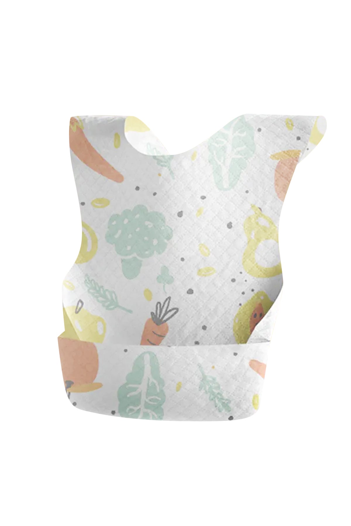 Star Babies 5-Piece Fruits Printed Disposable Bibs