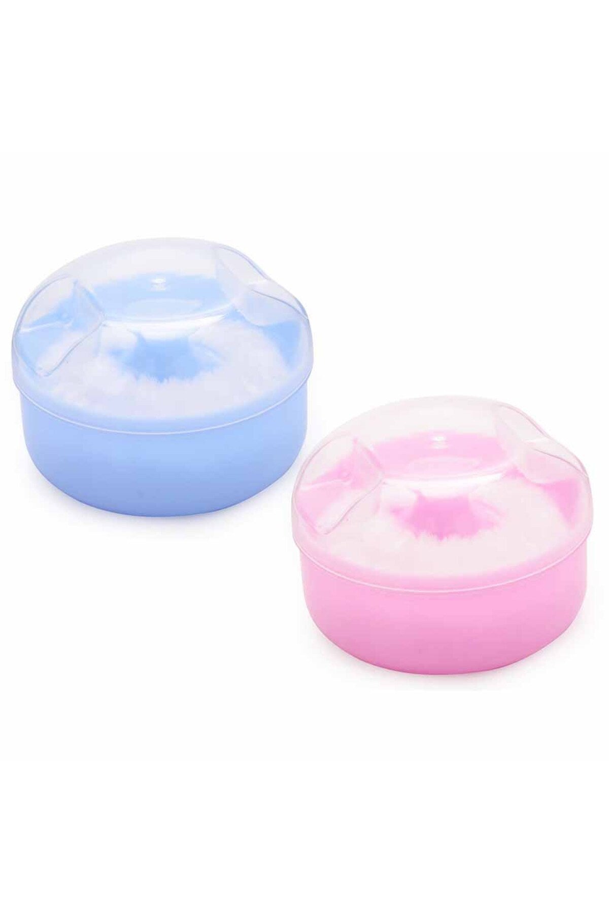 Star Babies Baby Powder Puff, Blue/Pink, Pack Of 2