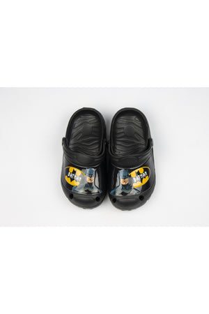 Batman Kids Clogs Lightweight & Comfortable Slip-On Sandals –For Boys – Black