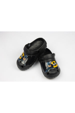 Batman Kids Clogs Lightweight & Comfortable Slip-On Sandals –For Boys – Black