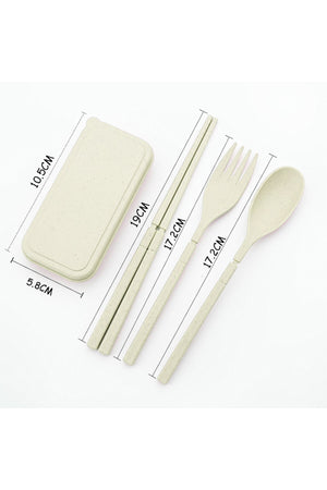 Star Babies Organic Mini Fork, Spoon & Chopstick Set - 3 Pcs