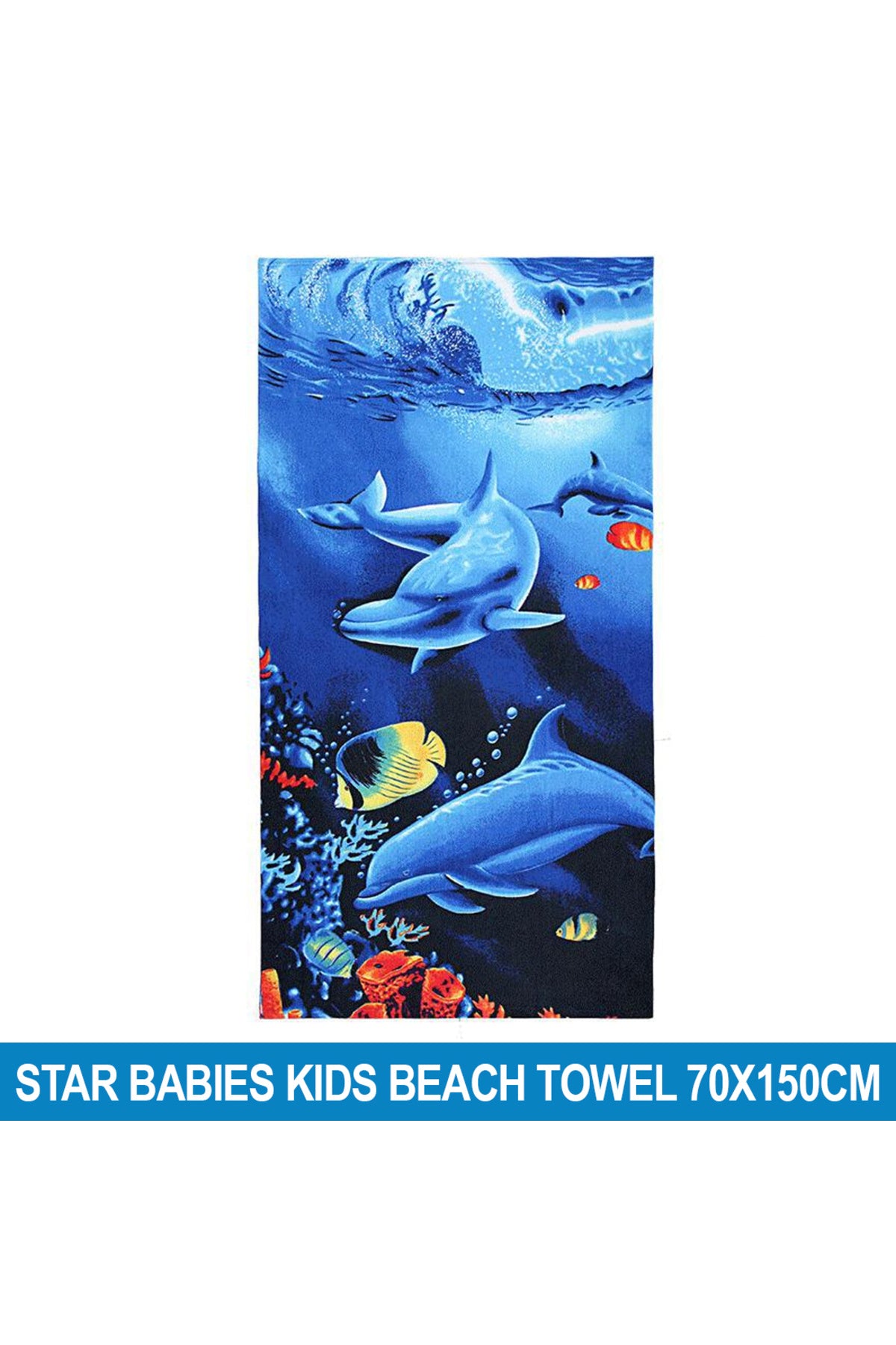 Star Babies - Beach Towel - 70 x 150cm - Blue