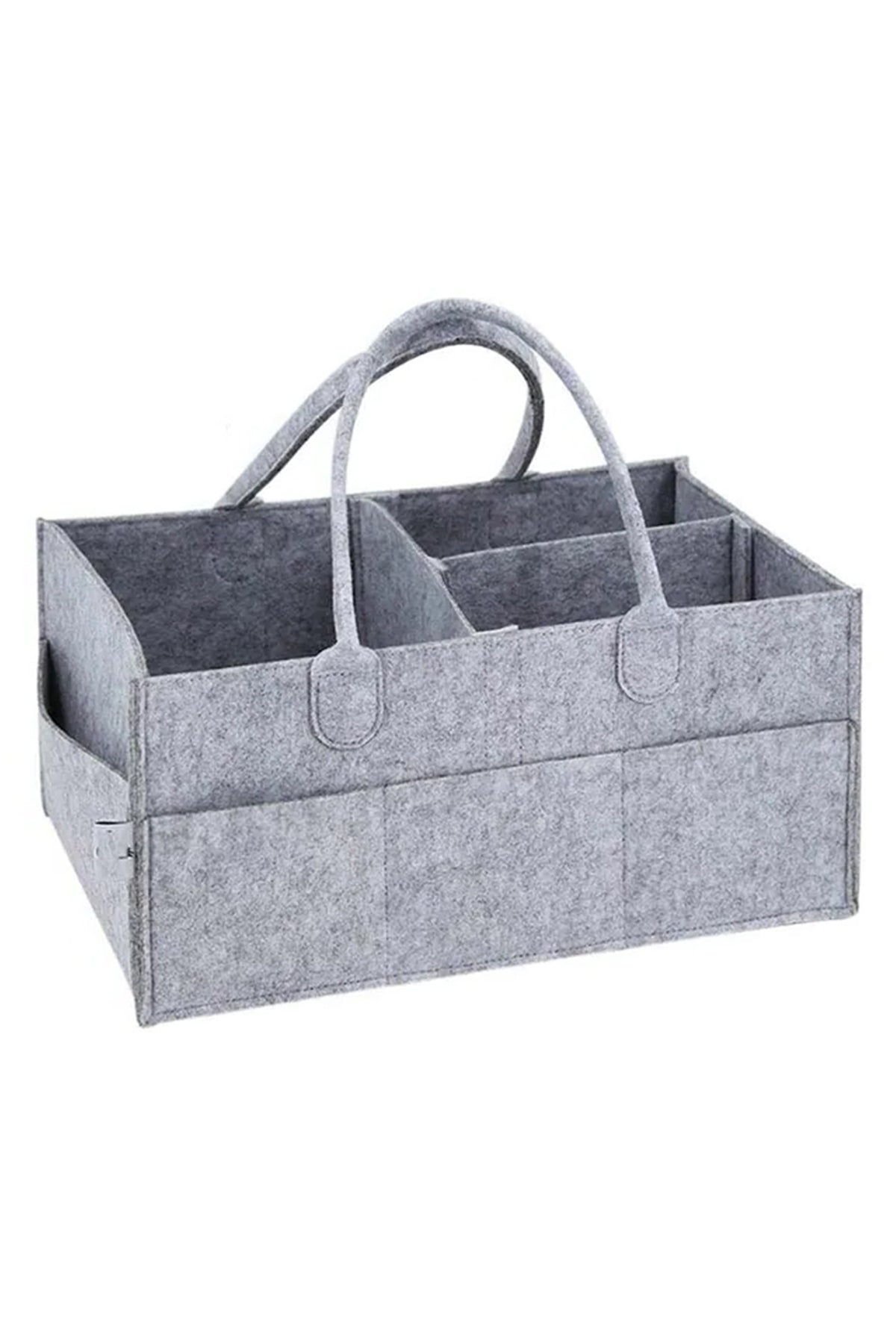 Star Babies - Diaper Caddy Organizer with Disposable Changing Mat 50pcs - Grey