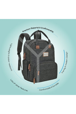 MOON KaryMe - Diaper back pack - Grey