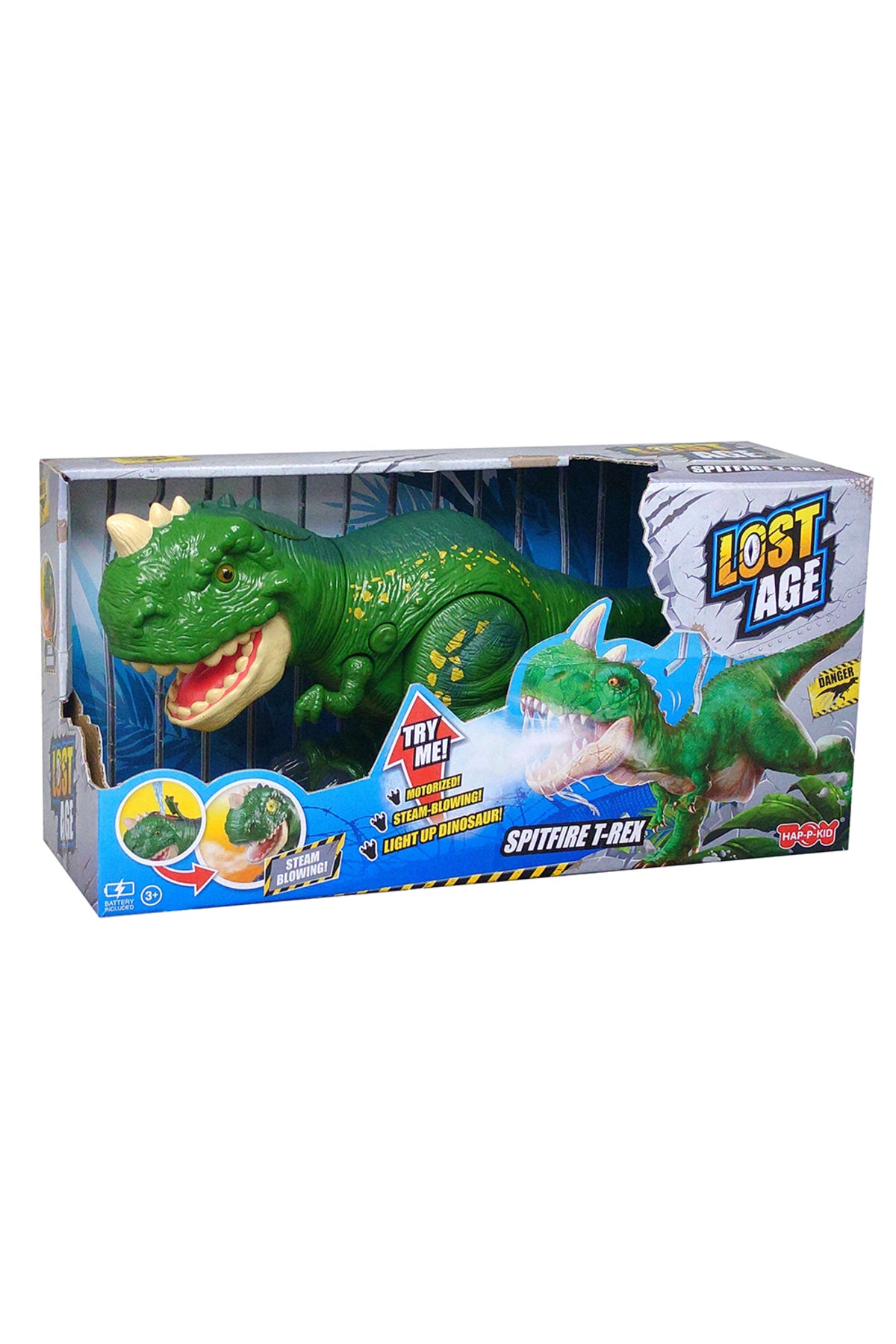 Little Learners Spitfire T-Rex - Interactive Steam-Breathing Dinosaur Toy