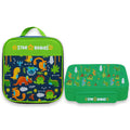 Star Babies - Star Babies Green Jungle Bento Lunch Box with 4 Compartments, BPA Free, Leak-Proof with insulated Lunch Bag