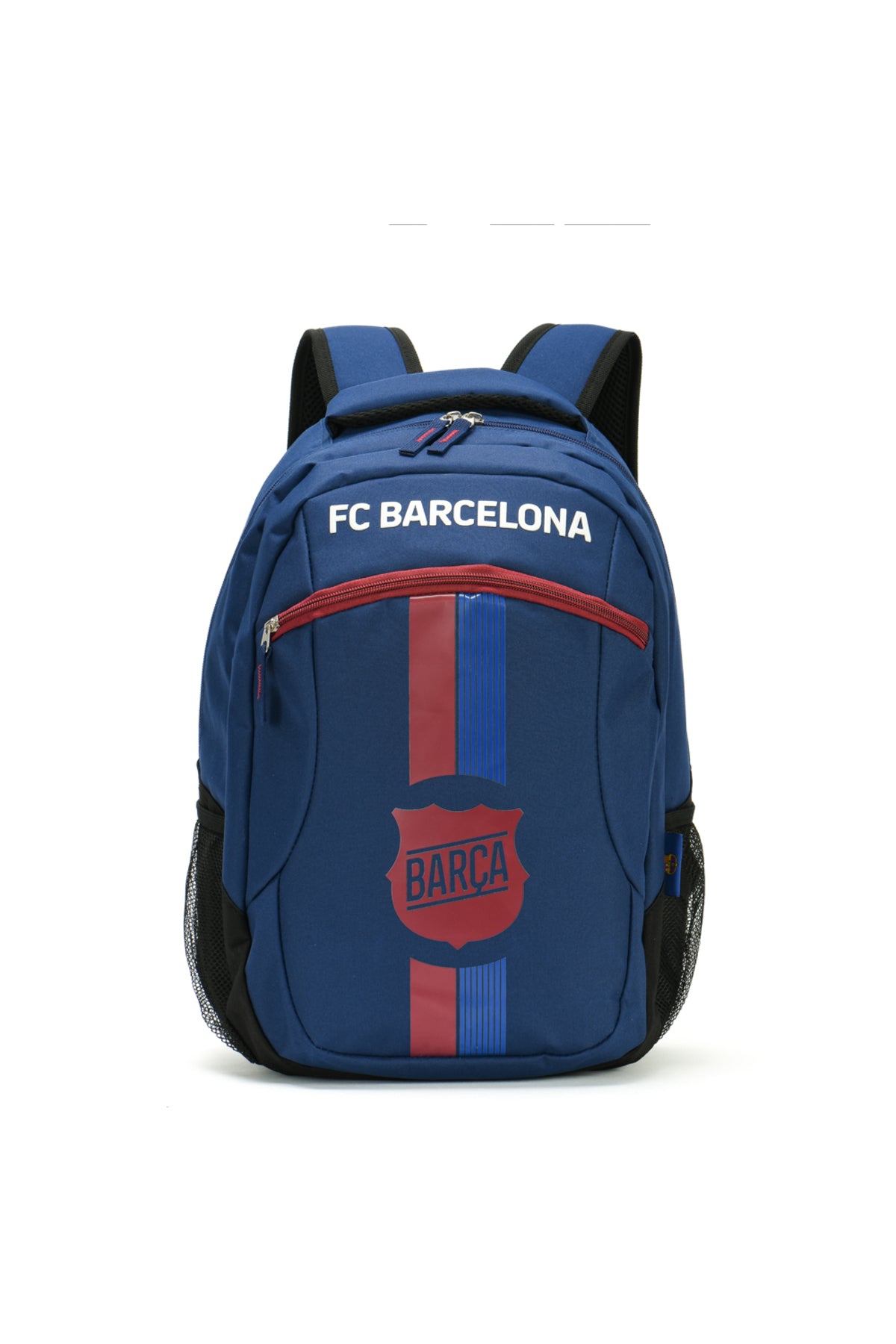 FC Barcelona Backpack for Boys & Girls – BARCA Football School Bag with 2 Zipper Compartments, Travel Backpack, Durable Polyester Sports Daypack for Children Over 8 Years