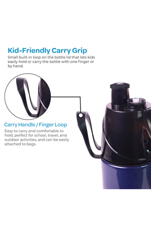 MOON Licensed Paw Patrol Kids Water Bottle with Mist Spray Nozzle Stainless Steel Bottle for Boys & Girls | School, Outdoor, Camping, Hiking | Spill-Proof Carry Loop | Ideal for Summers and Winters