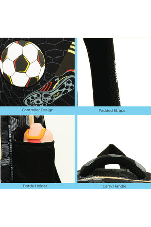 MOON  Kids Backpack  Set   - (12-Inch) Premium Kids School Bag -Football