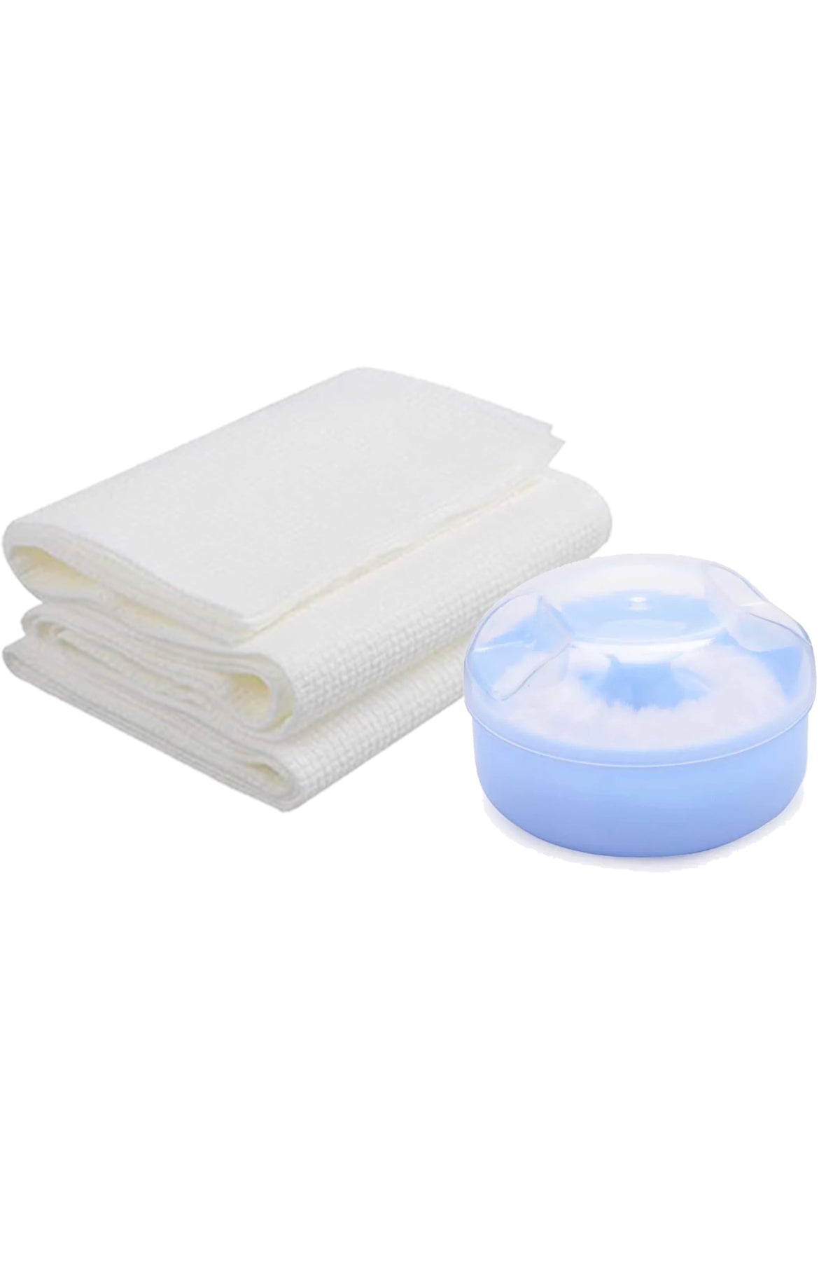 Star Babies - Kids Powder Puff w/ Disposable Towel 3pcs - Blue