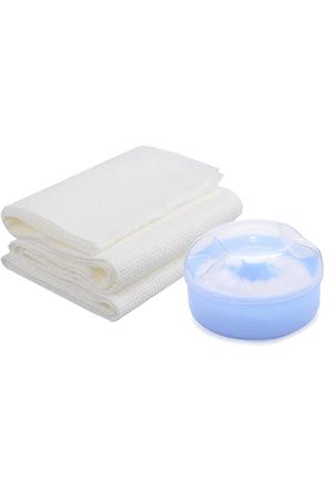 Star Babies - Kids Powder Puff w/ Disposable Towel 3pcs - Blue