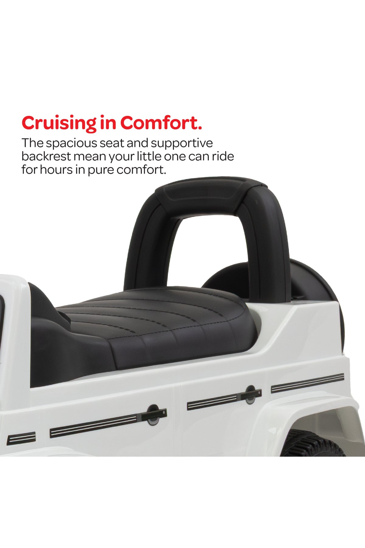 Moon  Licensed Mercedes Ride on Sports Car-for Kids 12–36 Months – Push Car, Foot-to-Floor Ride On – White