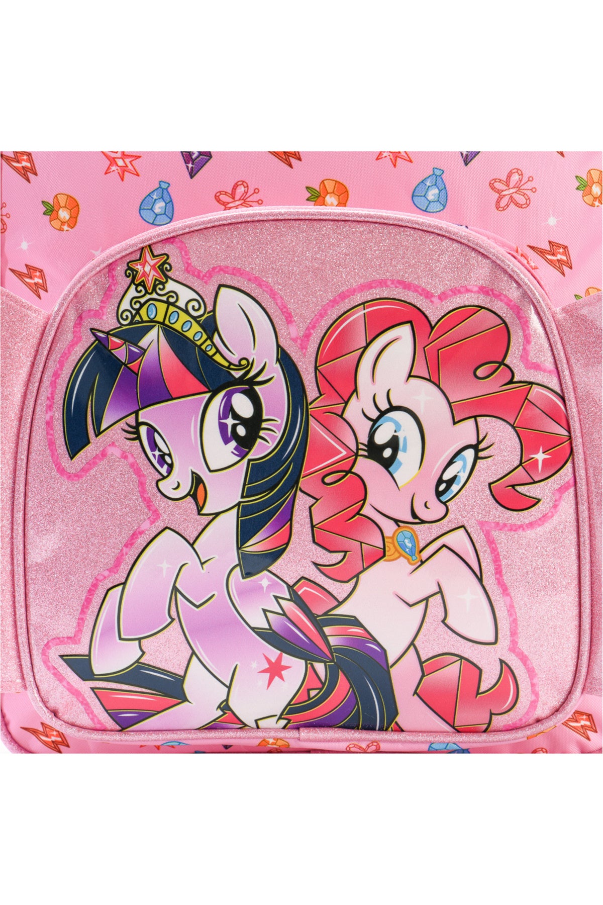 My Little Pony Kids Backpack for Girls – Pink School Bag with 2 Zipper Compartments, Durable Polyester Nursery School Bag for Children over 3 Years