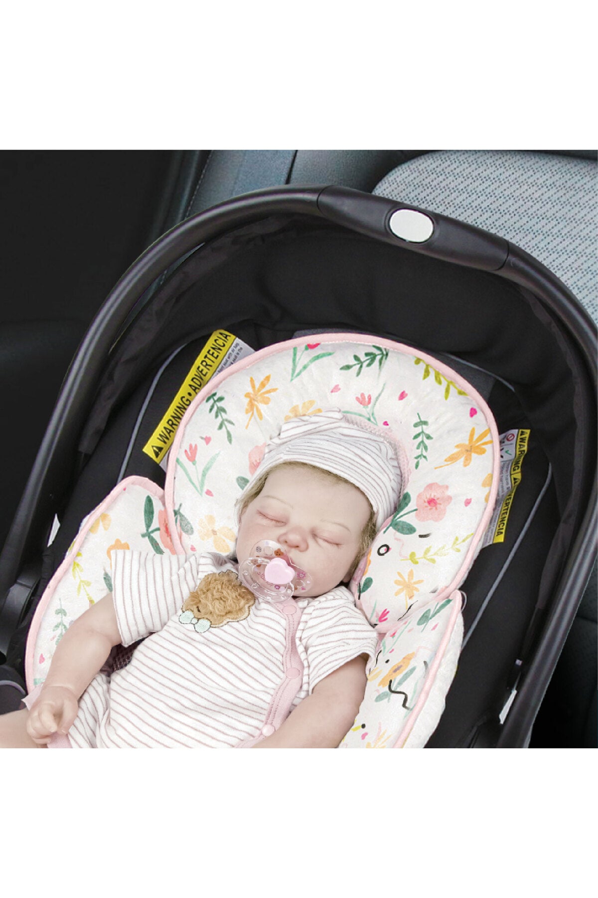 MOON Body Support Cushion-Car seat Pad Seat Warm Pad-Washable support pillow for new-born-Flowers