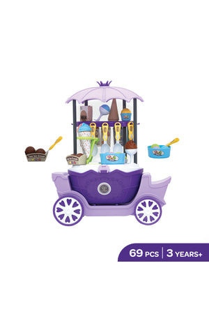 MOON Ice Cream Cart - 69 Pcs ,Pretend Play Truck Toys For Kids