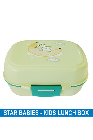 Star Babies - Kids Banana Print Lunch Box - Light Green