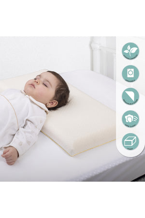 MOON  Organic First Pillow -White, organic pillow fabric