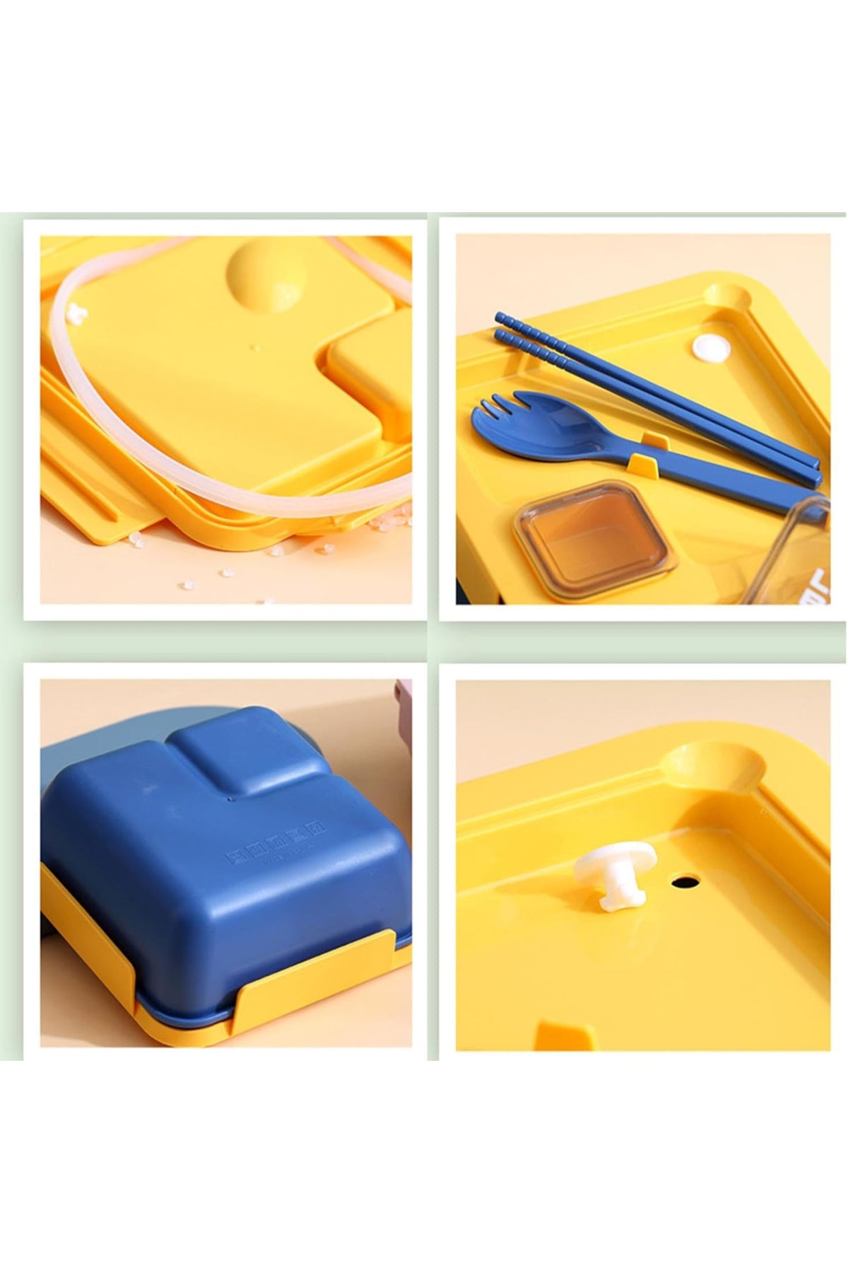 Star babies pack of 3 combo - Insulated lunch bag and 2 compartment lunch box and organic cuttlery set