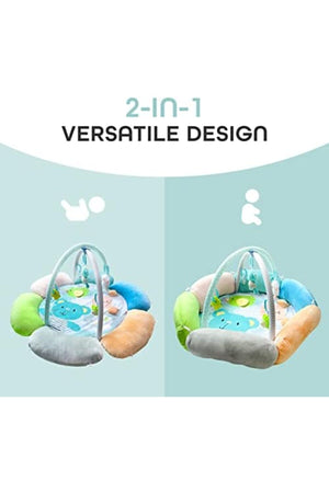 MOON Flower cushion Playmat - Bear and Sheep