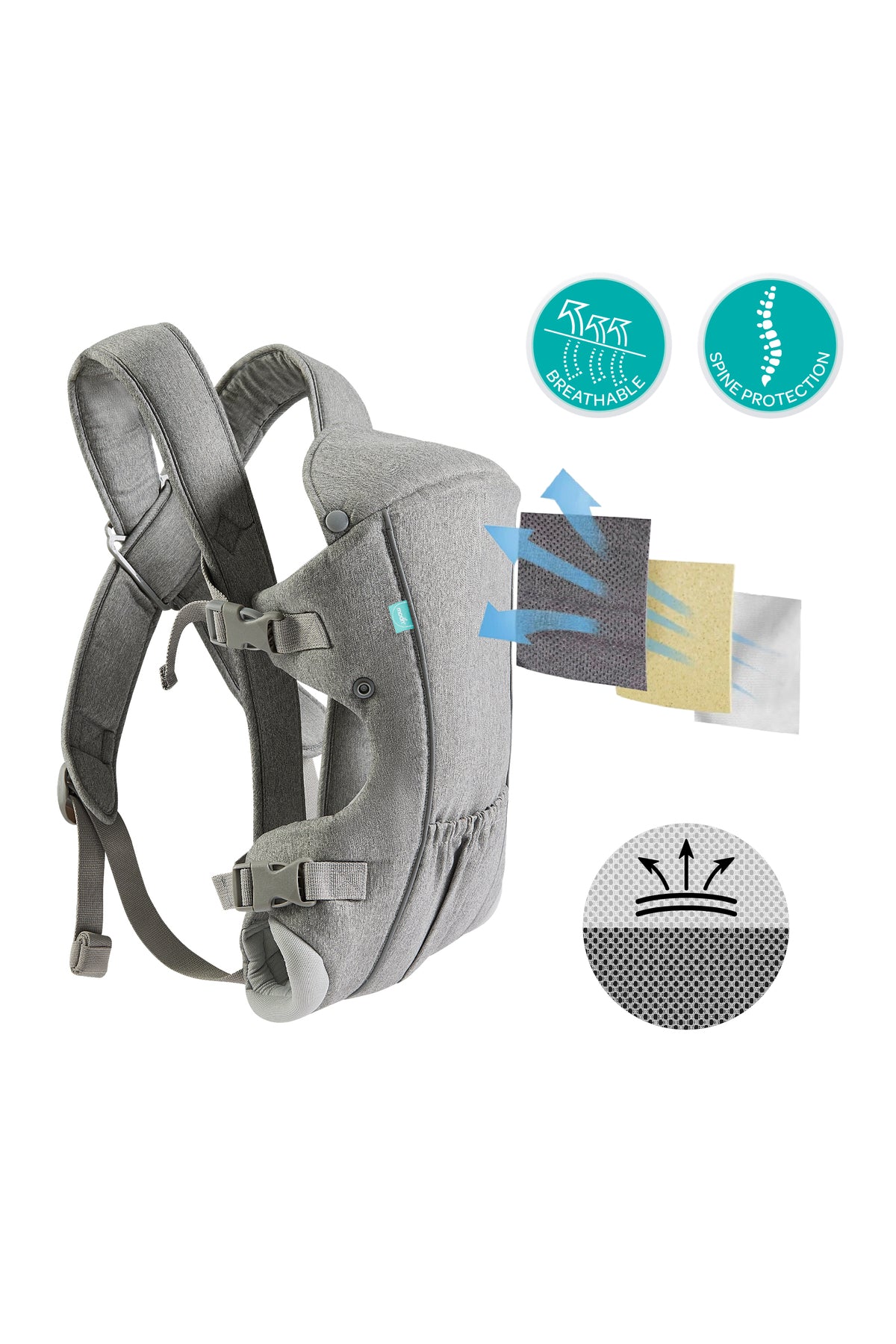 MOON KaryGo 2 in 1- Baby Carrier-Grey