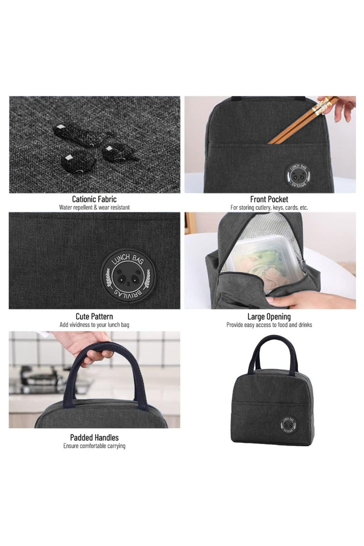 Star Babis Insulated Lunch Bag Mini-Black