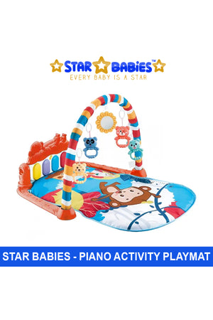 Star Babies - Double-Sided Pedal Piano Activity Playmat - Multicolor