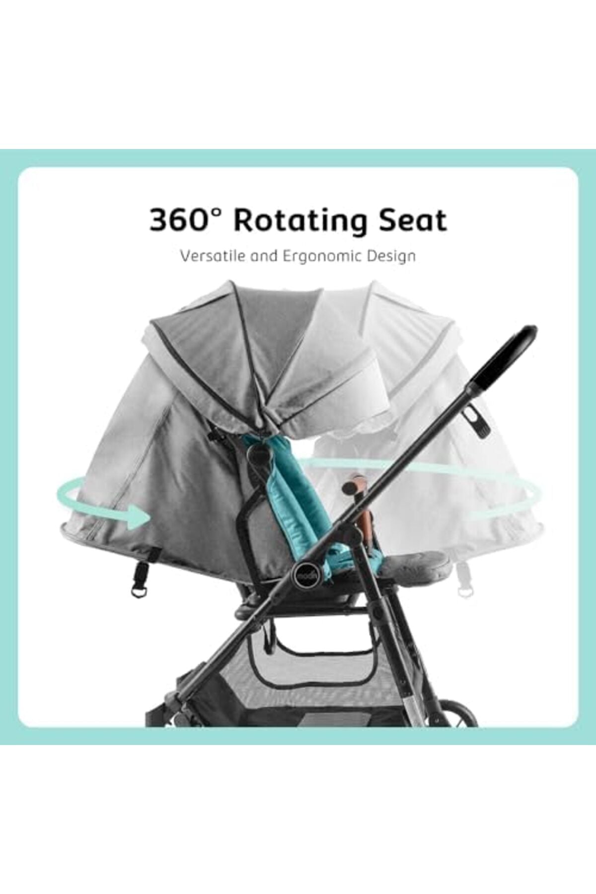 MOON Revo 360 stroller,Grey