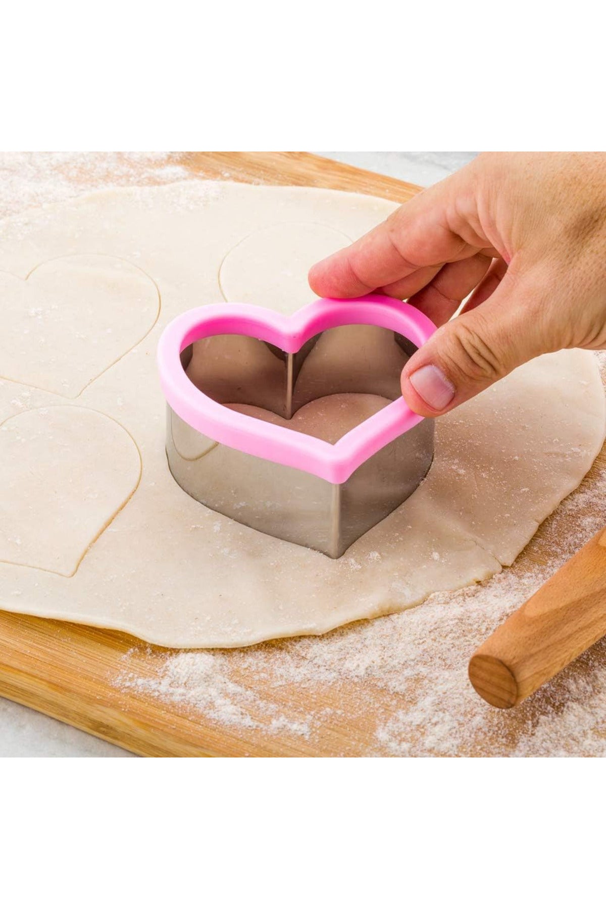 Star babies combo - Fruit picks(10pcs) with sandwich cutter Pink