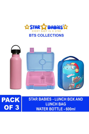 Star Babies - Back To School Bundle - Pack of 3 - Dino - Pink/Blue