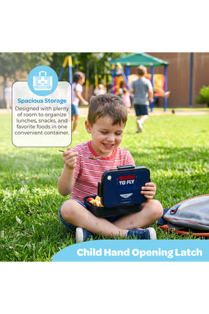 MOON Kids Lunch Box | PP + Stainless Steel Insulated Tiffin Box | Leak-Proof, BPA-Free, Durable School Lunch Box for Boys & Girls | Easy Open Clips | Food Safe Eco-Friendly Kids Meal Box