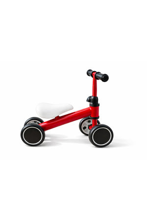 StarMarz Baby Balance Bike – 4-Wheel Toddler Training Bike for Indoor/Outdoor Riding, Soft Seat & No-Pedal Design for Safe Learning – Lightweight Kids First Bike (1–3 Years) – Red