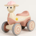 StarMarz Musical Animal Ride-On for Toddlers, Cute Sheep Design with Lights & Music, Smooth Wheels, Indoor Baby Ride-On Toy for Kids 1–4 Years - Pink