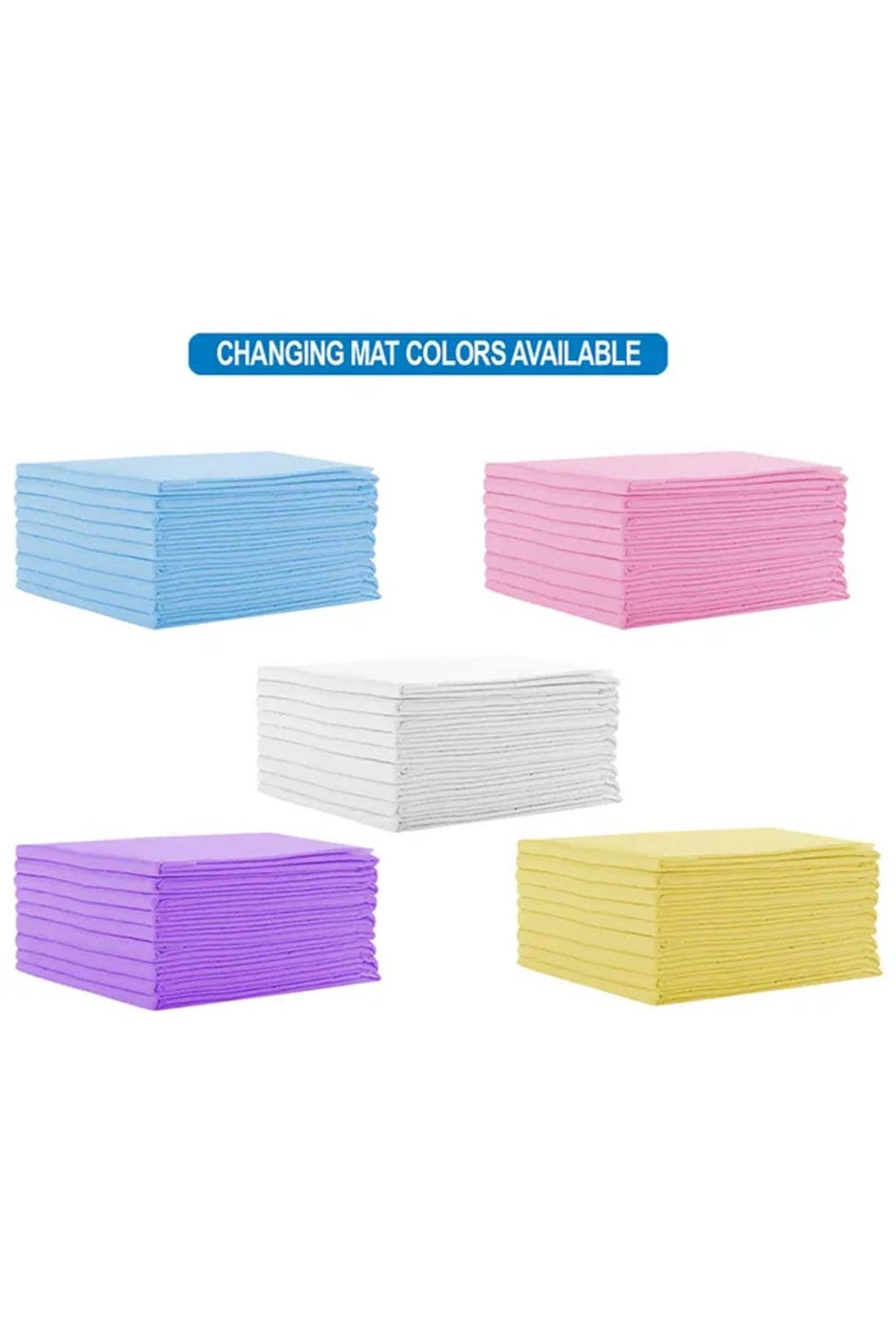 Star Babies - Disposable Changing Mat - Pink - 50pcs With Changing Mat - Lavender - 12pcs