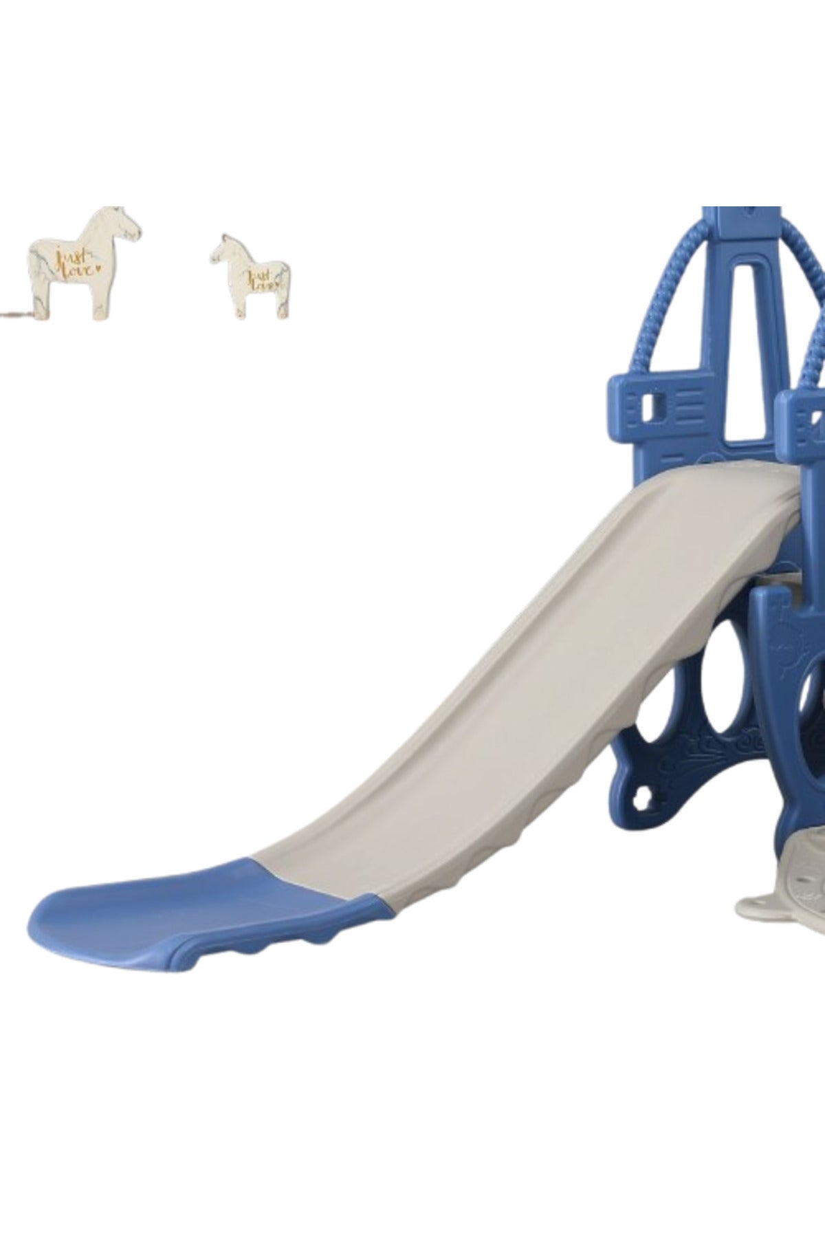 Kikibebe 3-In-1 Multi-Function Baby Slide & Swing – For Ages 1-6, Indoor Use – Blue
