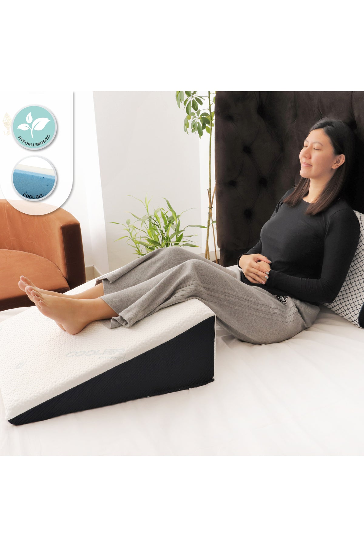 MOON  Cool gel wedge Pillow