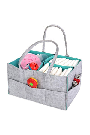 Star Babies - Diaper Caddy Organizer Pack Of 2 - Grey & Black