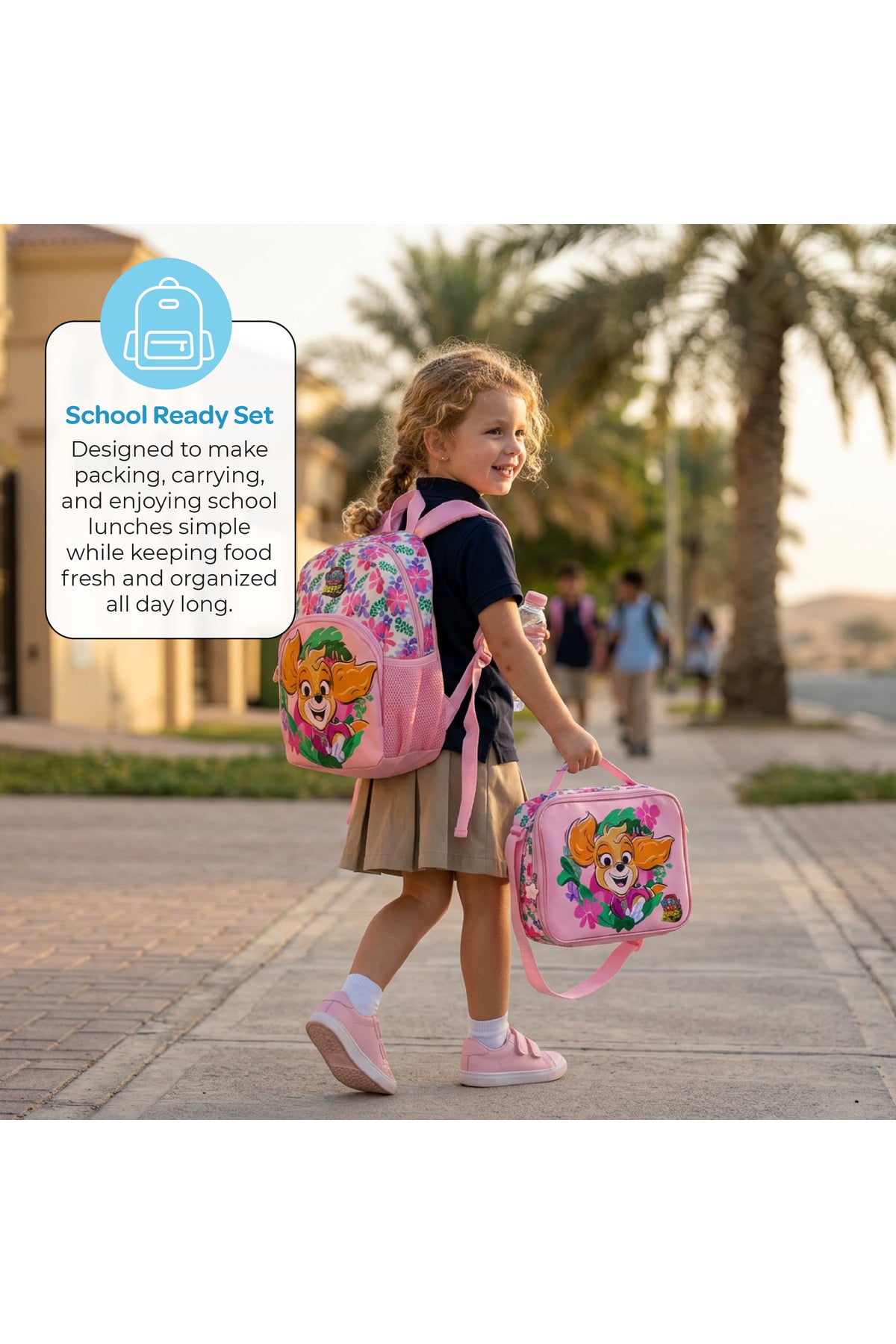 MOON Kids Lunch Box | PP + Stainless Steel Insulated Tiffin Box | Leak-Proof, BPA-Free, Durable School Lunch Box for Boys & Girls | Easy Open Clips | Food Safe Eco-Friendly Kids Meal Box
