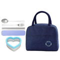 Star Babies - Insulated Mini Lunch Bag, Sandwich Cutter & Cutlery Set - Blue - 7 Pcs