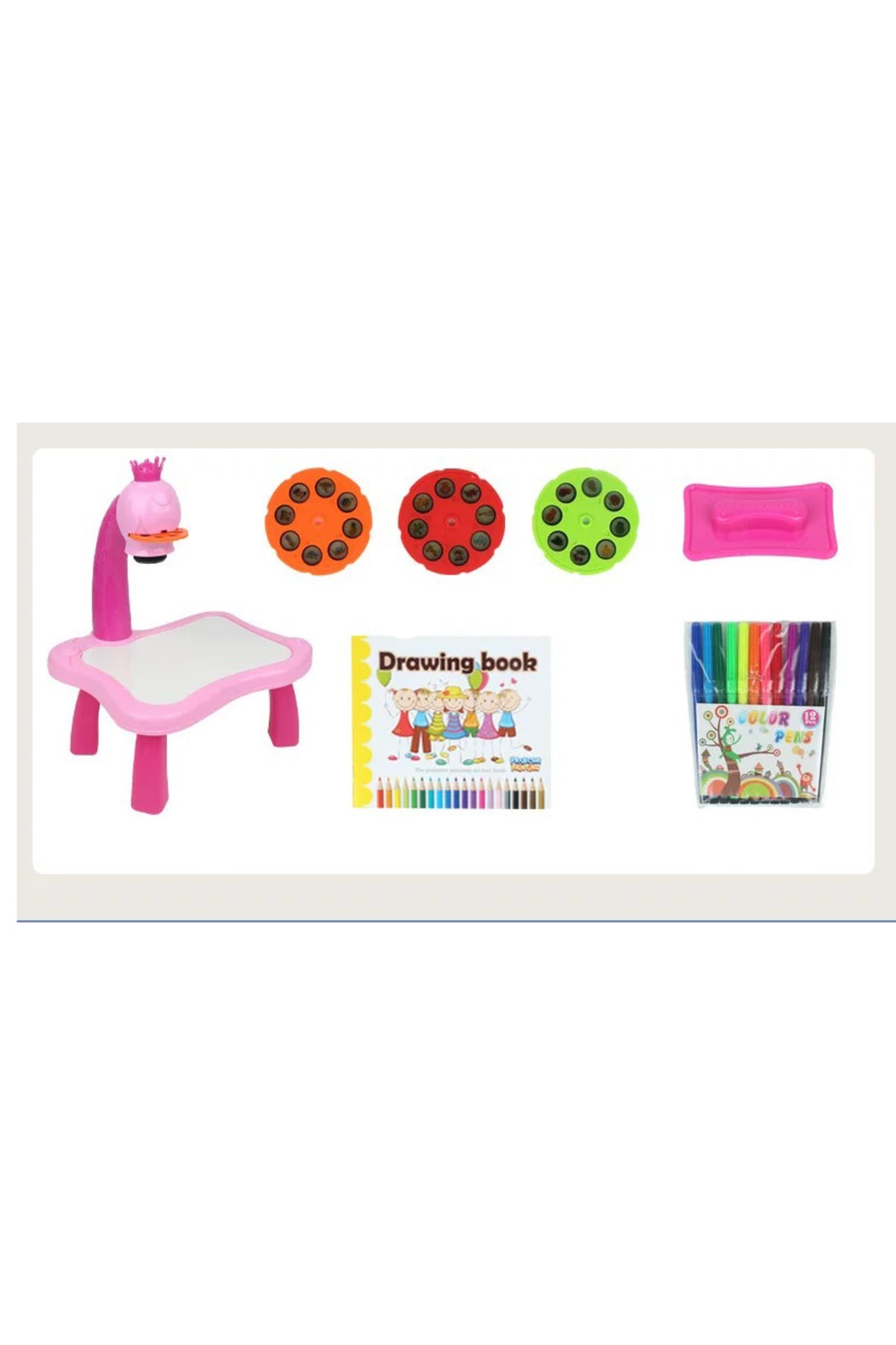 Kikibebe Projection Painting Machine With Music – Pink