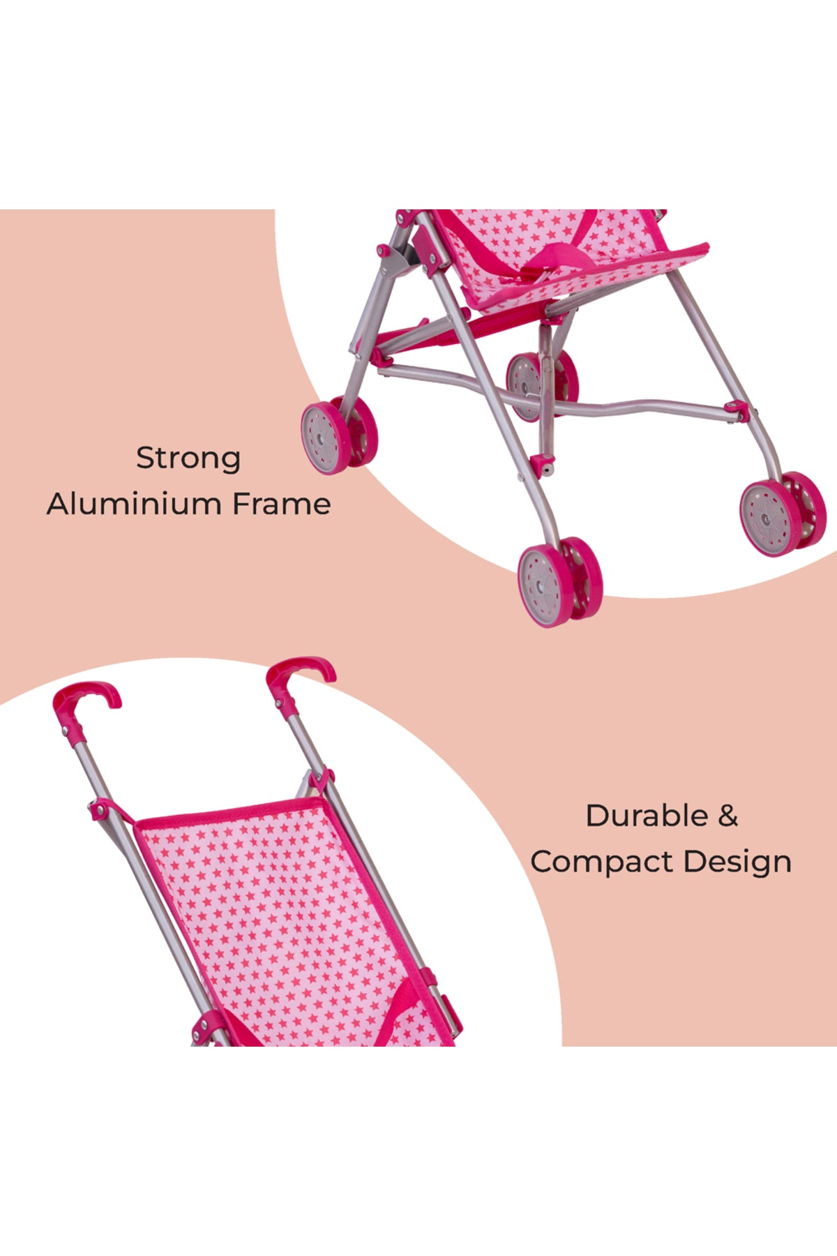 MOON Baby Doll Buggy-Pretend to play-Pink