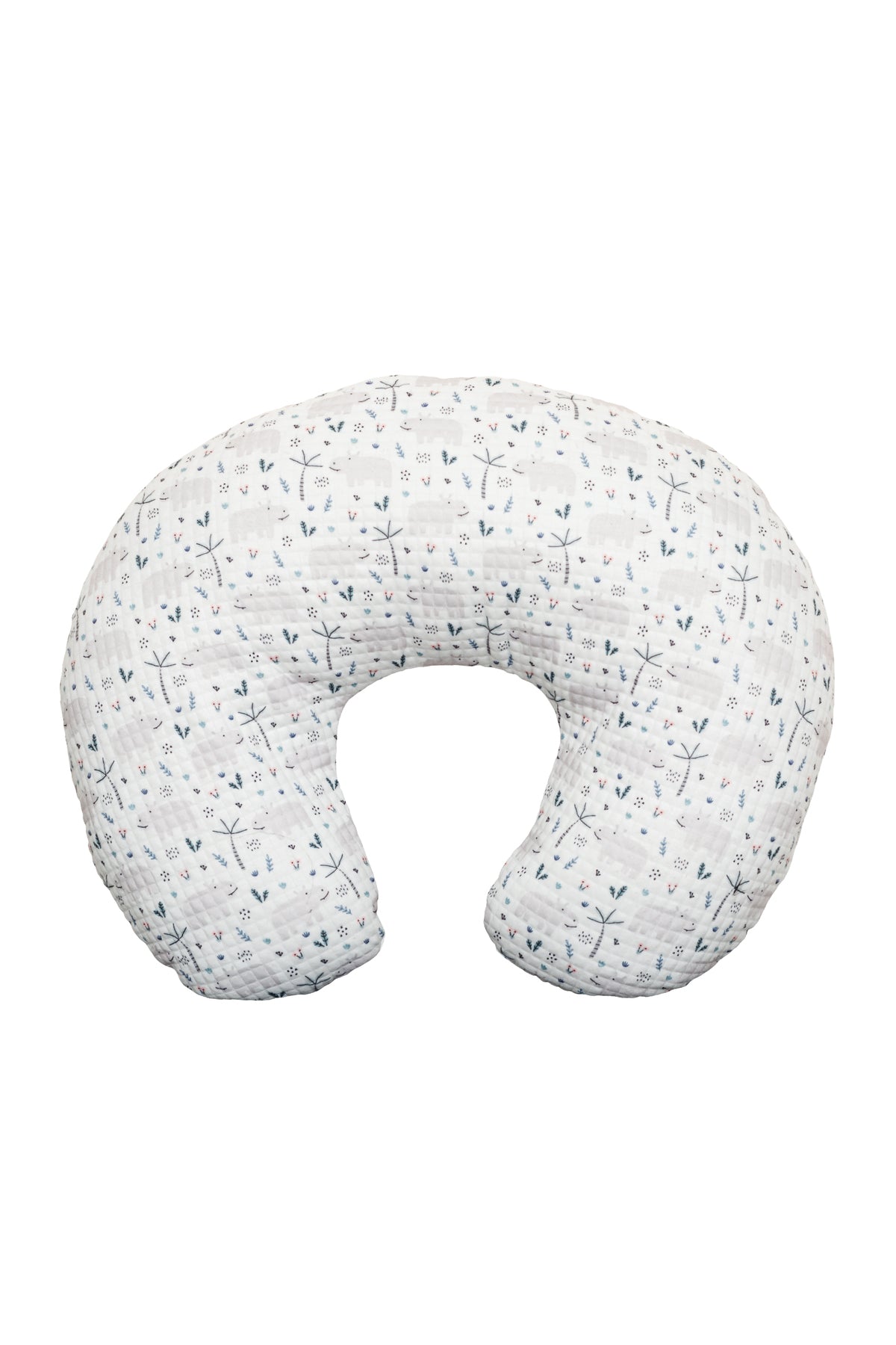 MOON Portable Nursing Breast Feeding Baby Support Pillow Cushion  With Washable Zippered Cover-Hippo