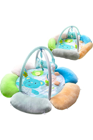 MOON Flower cushion Playmat - Bear and Sheep